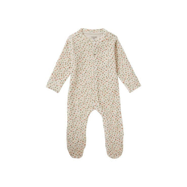 Noppies Baby Pyjama velours met voet Tolleson, allover print, m80, Evening Sand/roze, Unisex