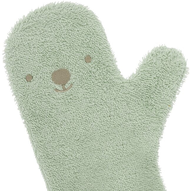 Nifty Gant de toilette Shower Glove Ours Soft Green