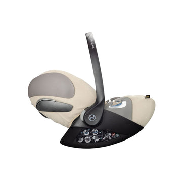 Ukje Autostoelhoes voor Cybex Draagbare autostoel Cloud Z/ Z2/ T Groep 0+ Beige Wafeltje