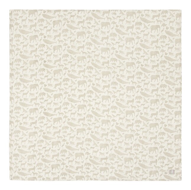 Jollein Tetradoek Animals XL Nougat - 2 stuks
