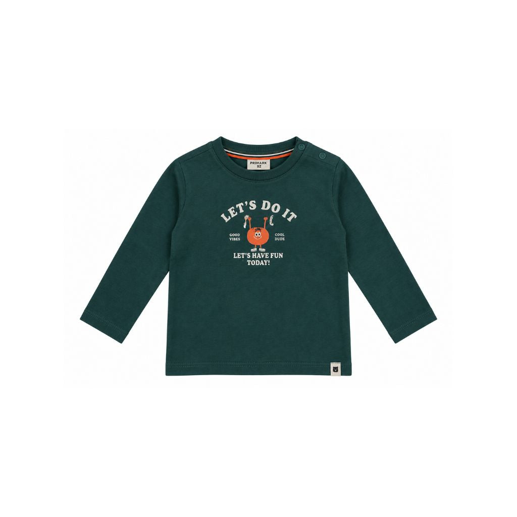 Babyface t-shirt lange mouw m 68 green Boys