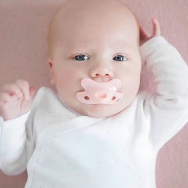 Difrax Sucette Natural Newborn Pure Roze Blossom