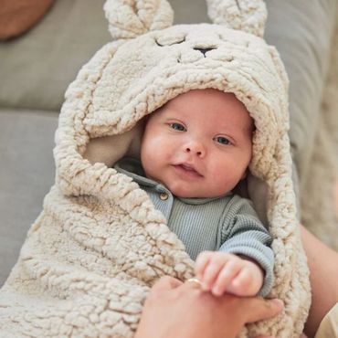 Jollein Couverture enveloppante Bunny Nougat