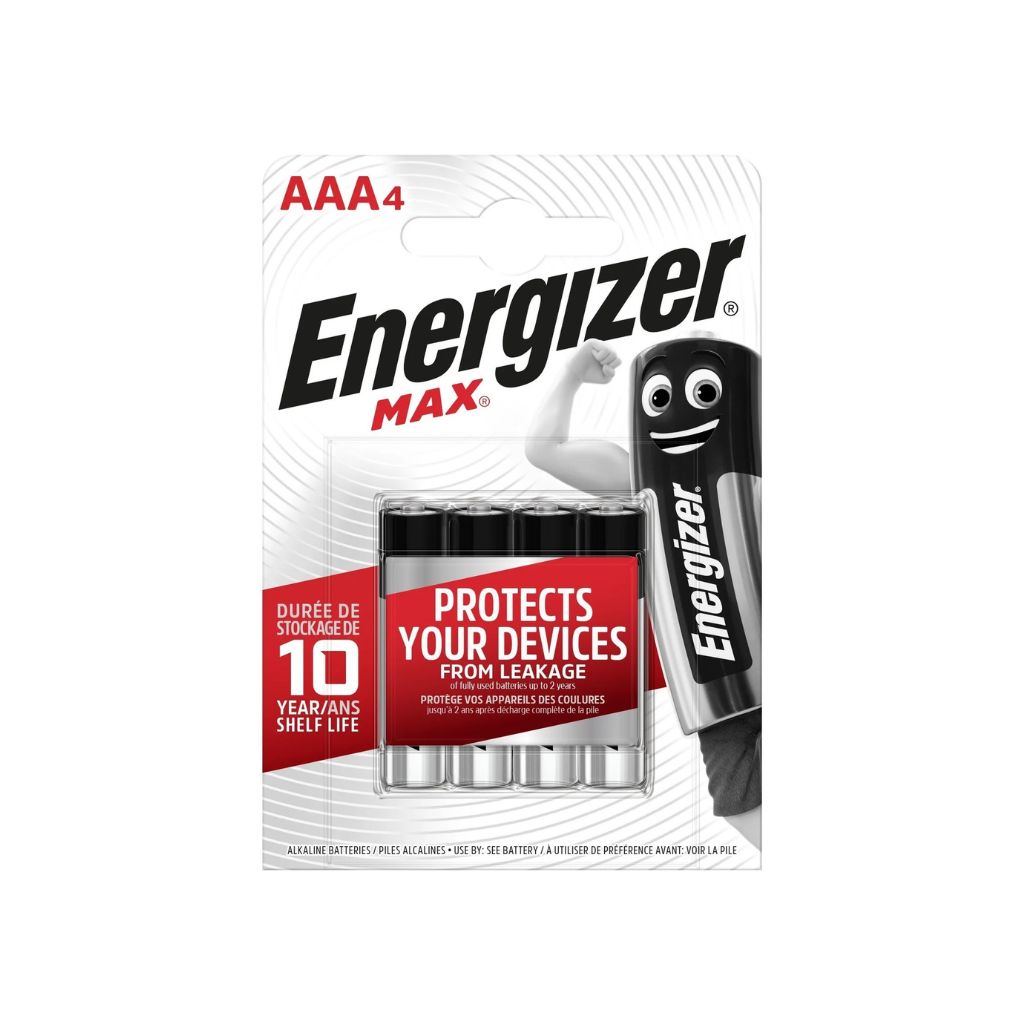 Energizer Piles Max AAA LR03 – 4 pièces