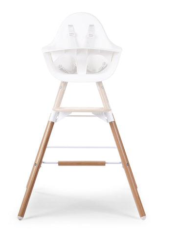 Childhome Evolu Extra Set Lange Poten + Voetsteun Hout/Wit