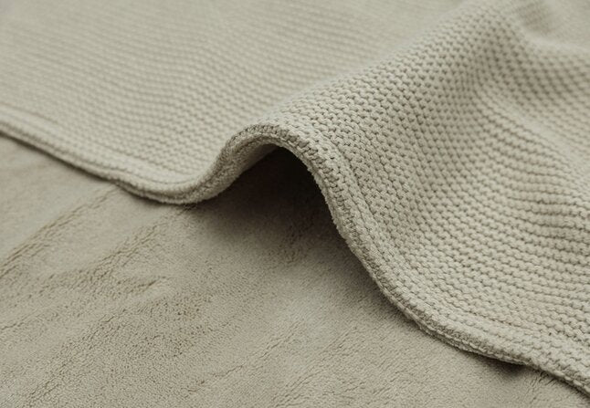 Jollein Couverture pour berceau ou parc Basic Knit fleece Olive Green