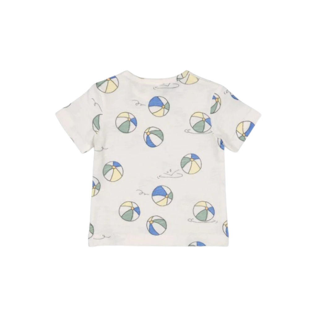 Feetje T-shirt AOP Pool Time m 74 Offwhite Jongens