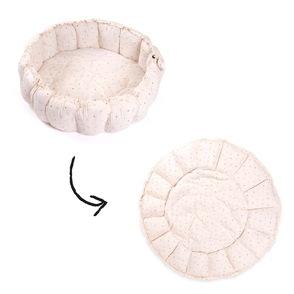 Play and Go Coco Moon Organic playmat, cocoon & organizer 130 cm