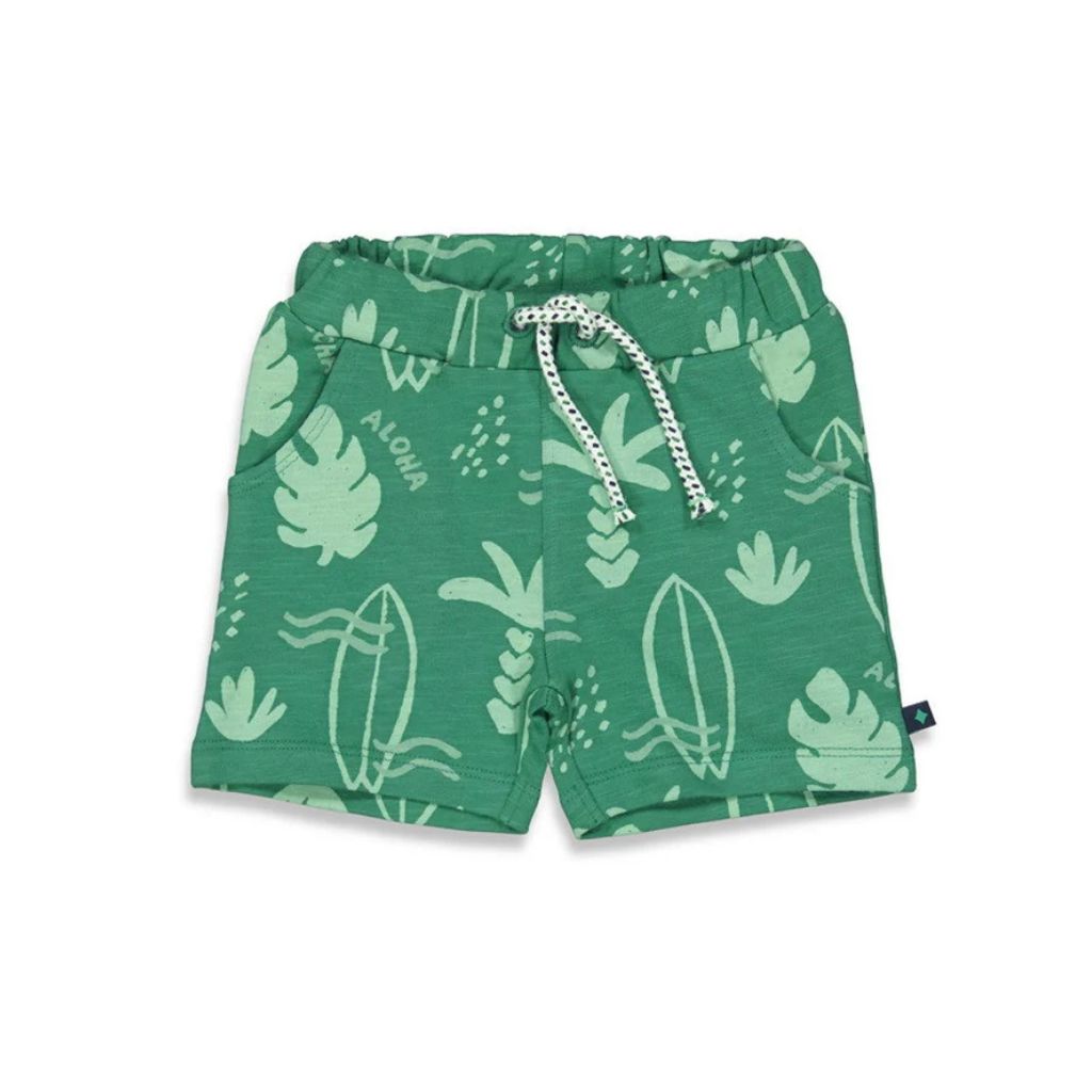 Feetje Short AOP-Surf's Up Club,m62,Green,jongens