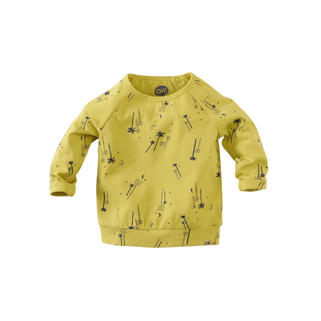 z8 t-shirt lange mouw Wayne, m56, Burnished gold/AOP, Unisex