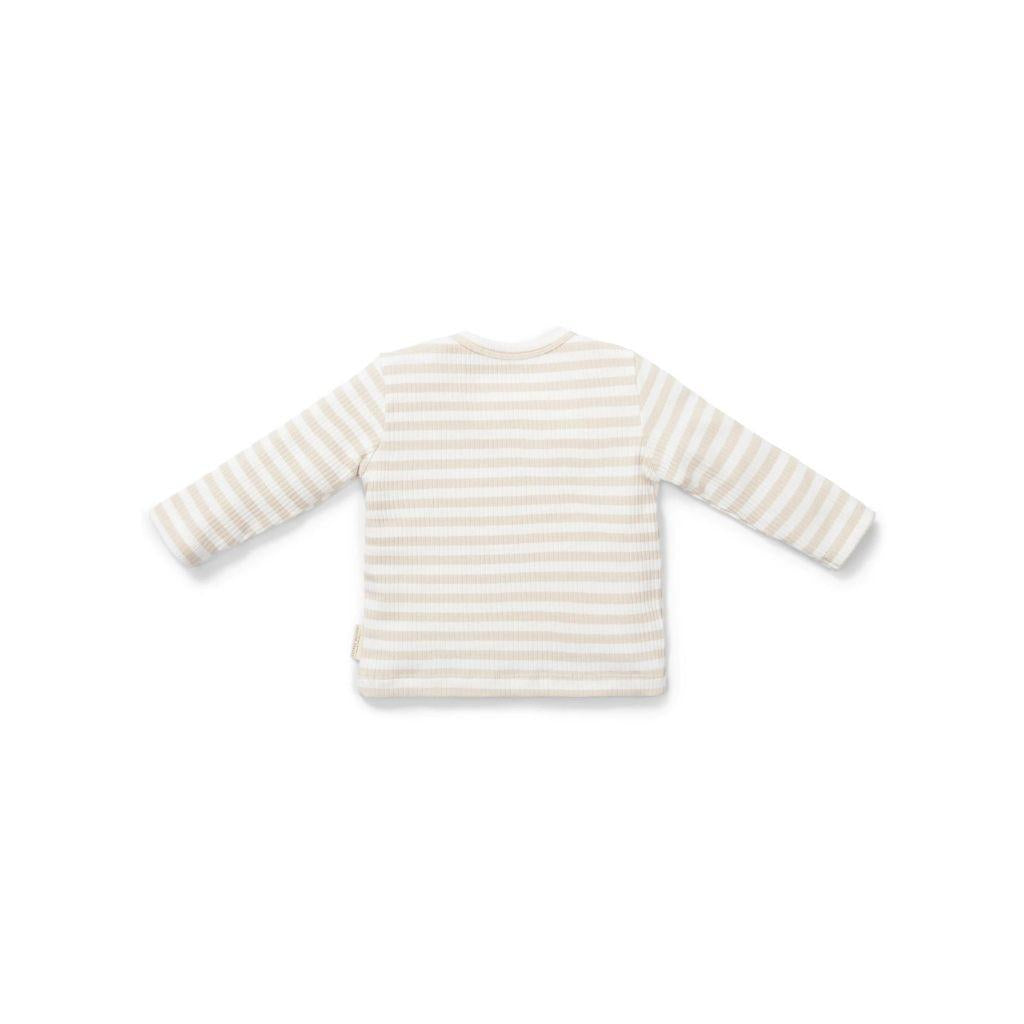 Little Dutch T-shirt à manches longues Baby Bunny Stripe Sand