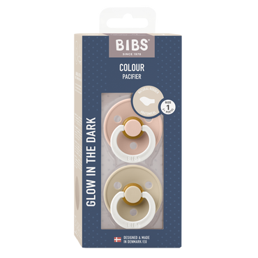 Bibs Fopspeen 0 - 6 maanden Vanilla/Blush - 2 stuks