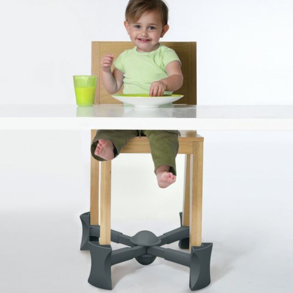 Stoelverhoger Kaboost Charcoal, antraciet, verstelbaar in 2 hoogtes, past op bijna alle stoelen