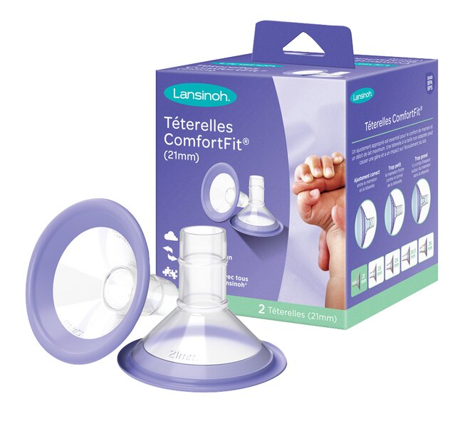 Lansinoh Téterelle Comfort Fit 21 mm - 2 pièces