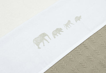 Jollein Drap pour lit Animals Olive Green