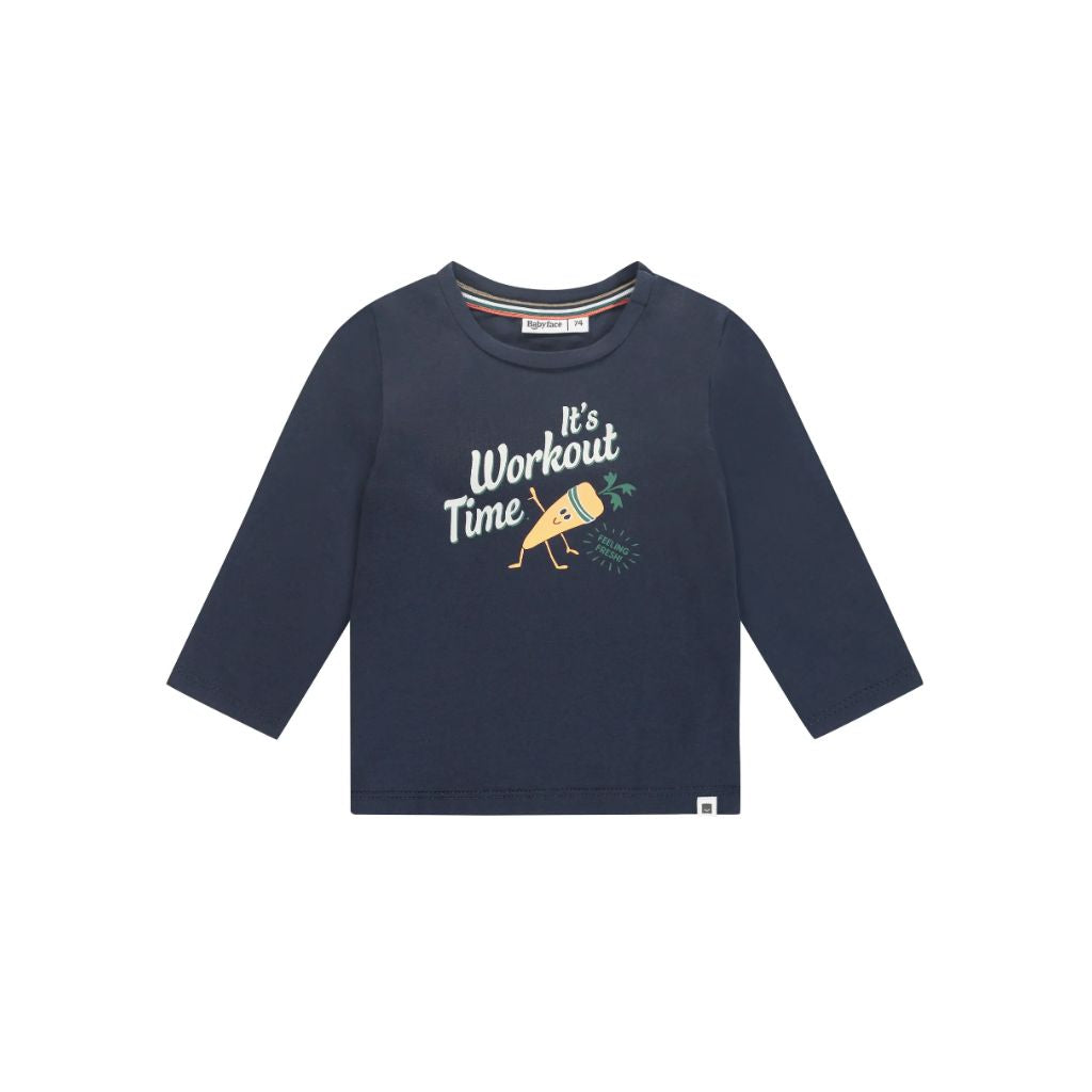 Babyface t-shirt lange mouw m 62 navy Boys