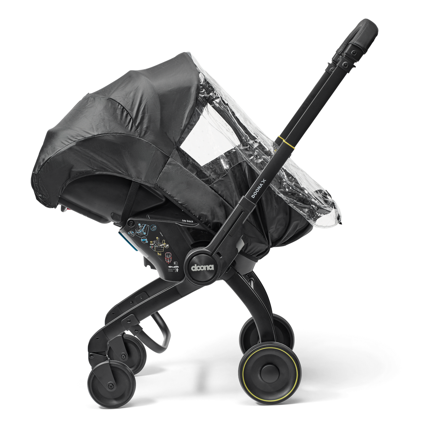 Doona Regenhoes voor draagbare autostoel Transparant