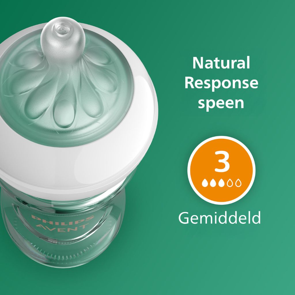Philips AVENT Glazen zuigfles Natural Response transparant 240 ml