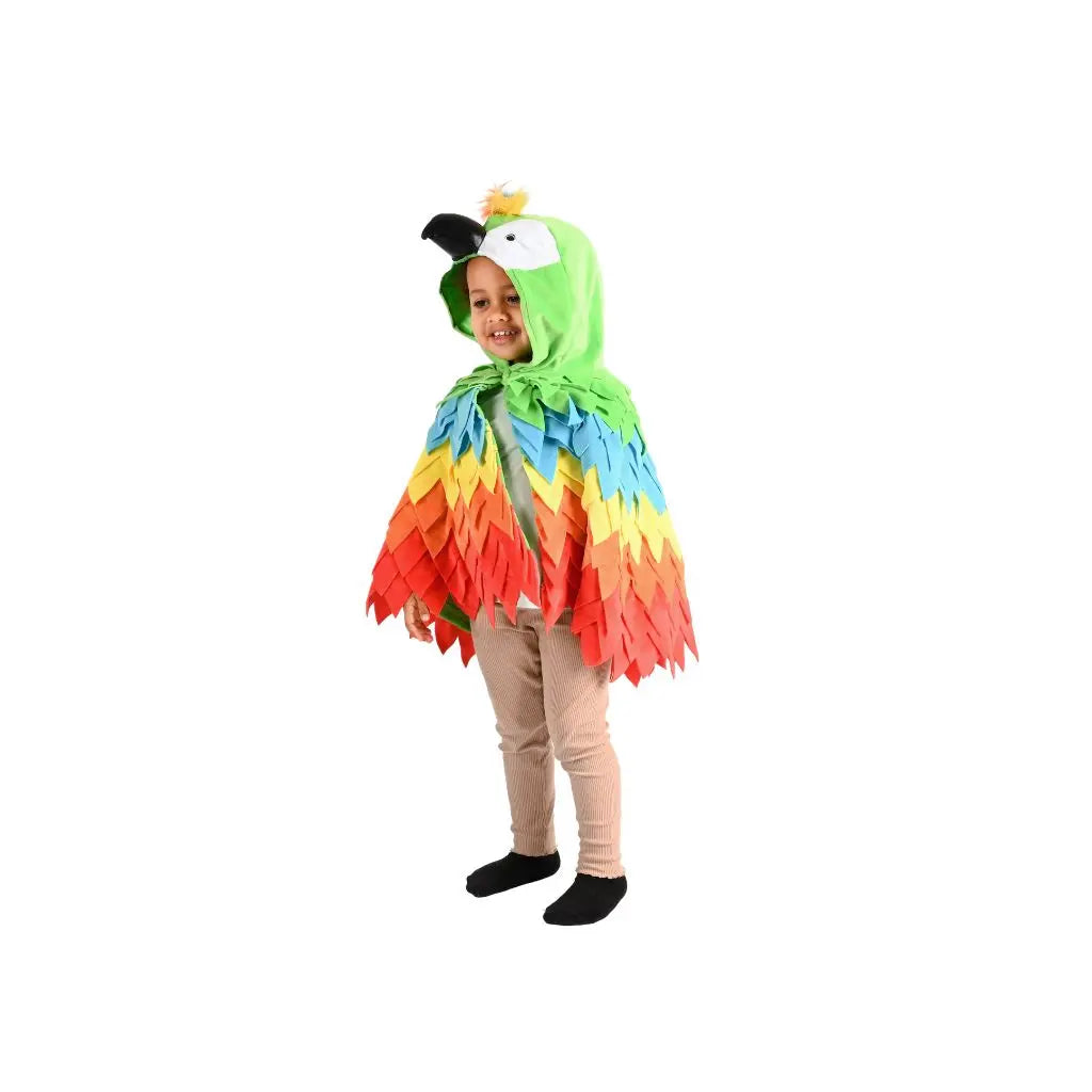 Den Goda Fen Déguisement Mini Cape Perroquet taille 86-110 - 1-4 ans