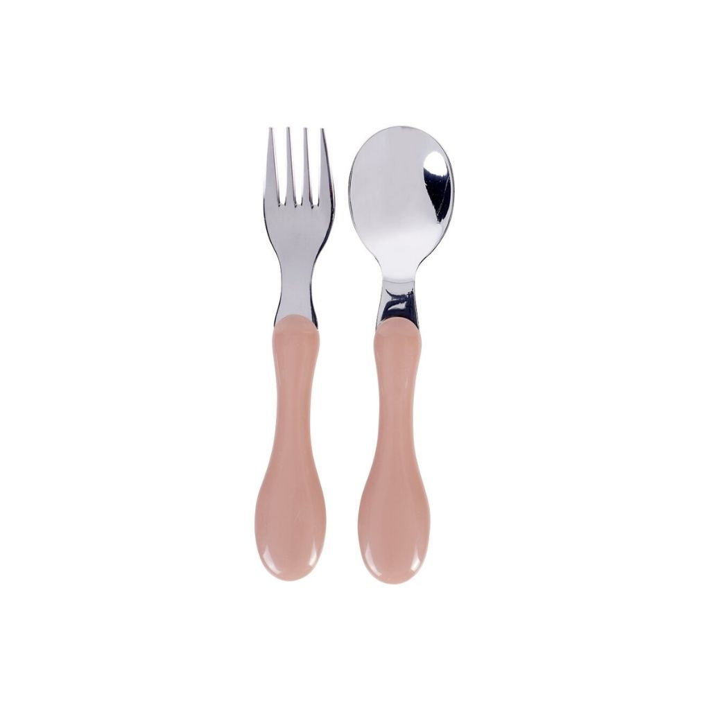 Dreambee Fourchette et cuillère Essentials Rose moyen