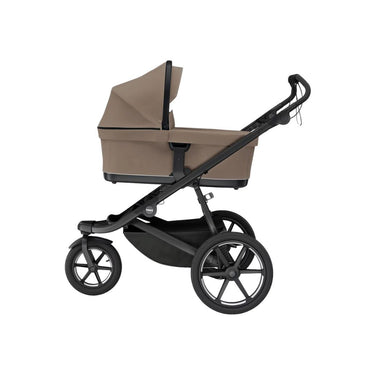 Thule 2-in-1 Kinderwagen Sleek2 Tinted Taupe + Draagmand Tinted Taupe+ Voetenzak Black