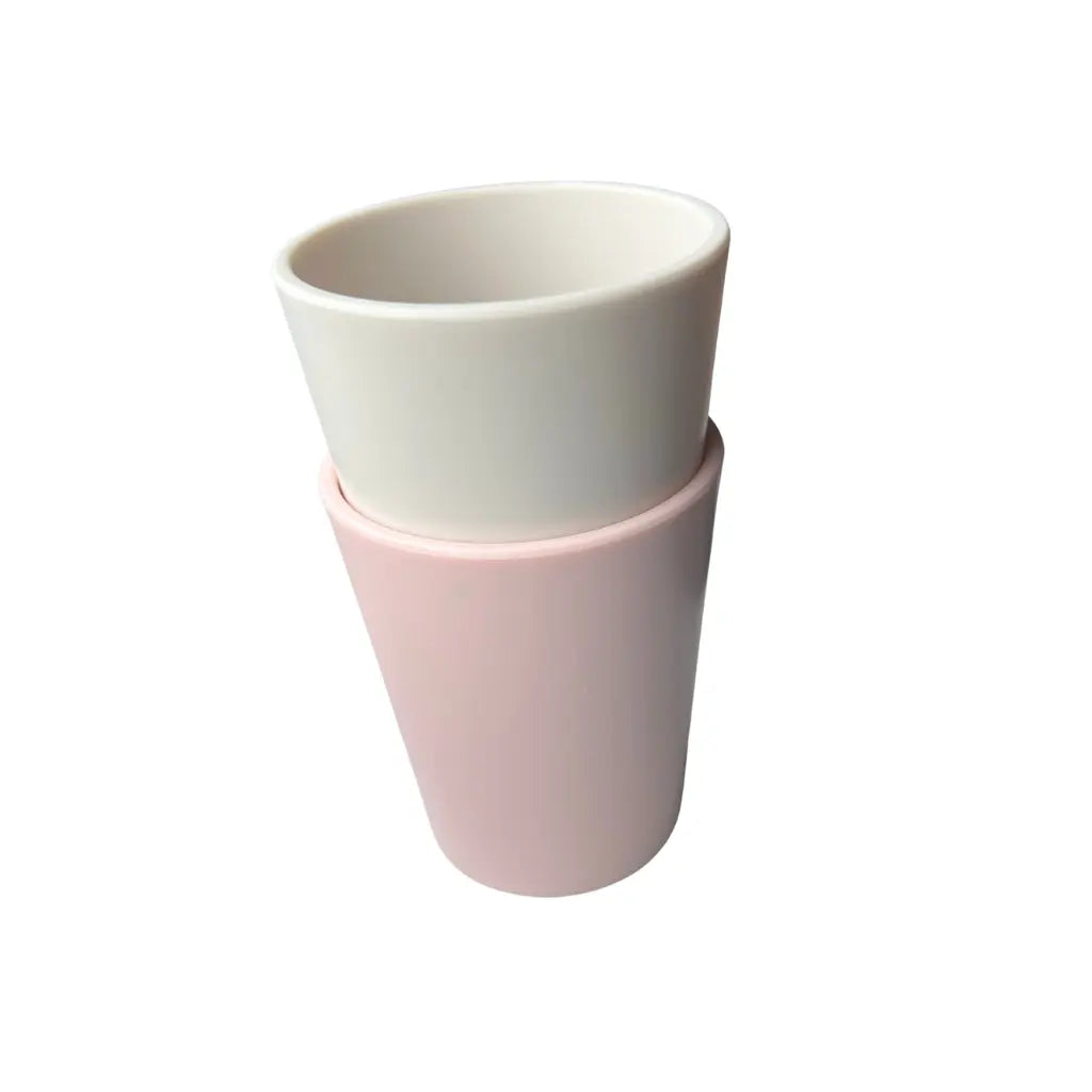 Dreambee Gobelet Essentials rose/beige - 2 pièces