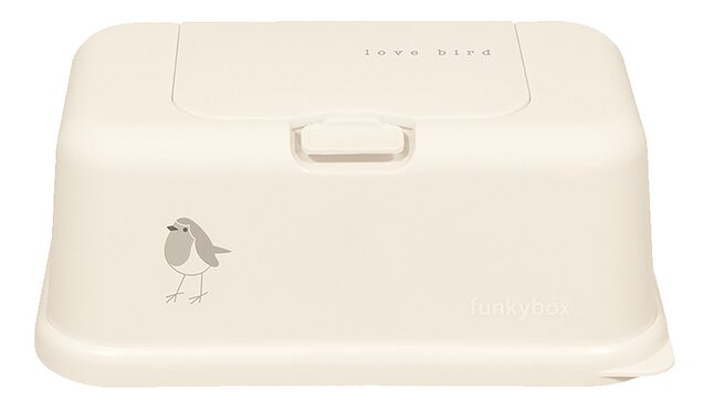 FunkyBox Boîte à lingettes humides Love Bird Cream