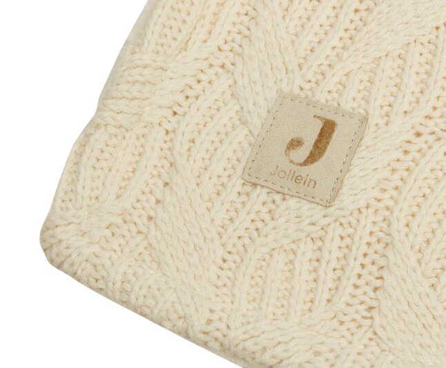 Jollein Couverture pour lit Spring Knit Fleece Ivory/Coral