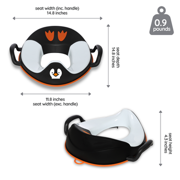 My Carry Potty Réducteur de WC Pingouin Black & White