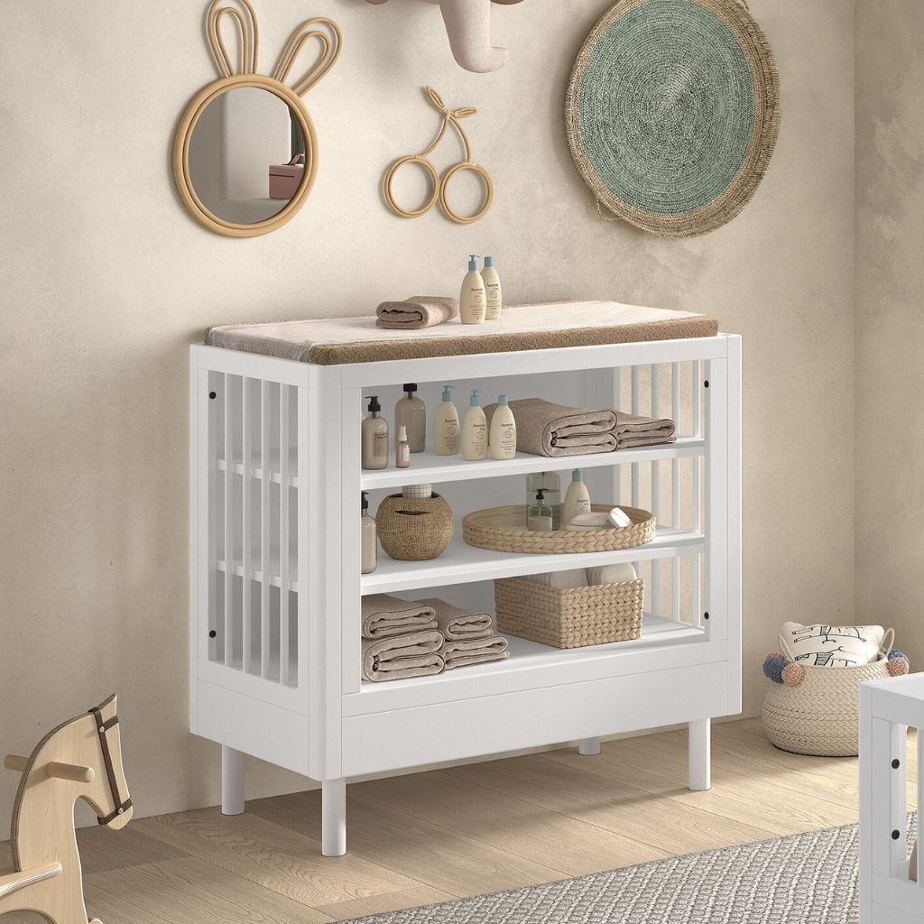 Jaxx Commode ouverte Forrest Hêtre blanc