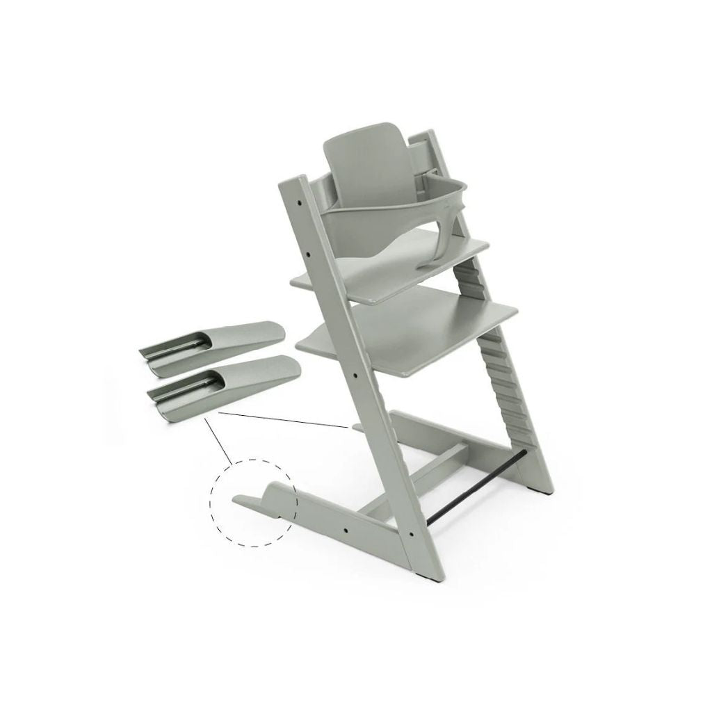 Stokke® Eetstoel Tripp Trapp® + beugel Baby Set² Glacier Green