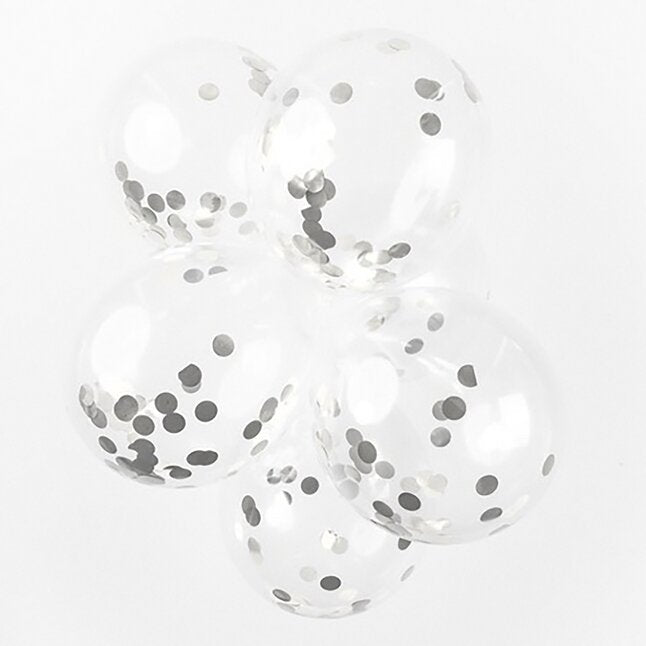 HAZA Witbaard Ballon Confettibalon Holografic 30 cm