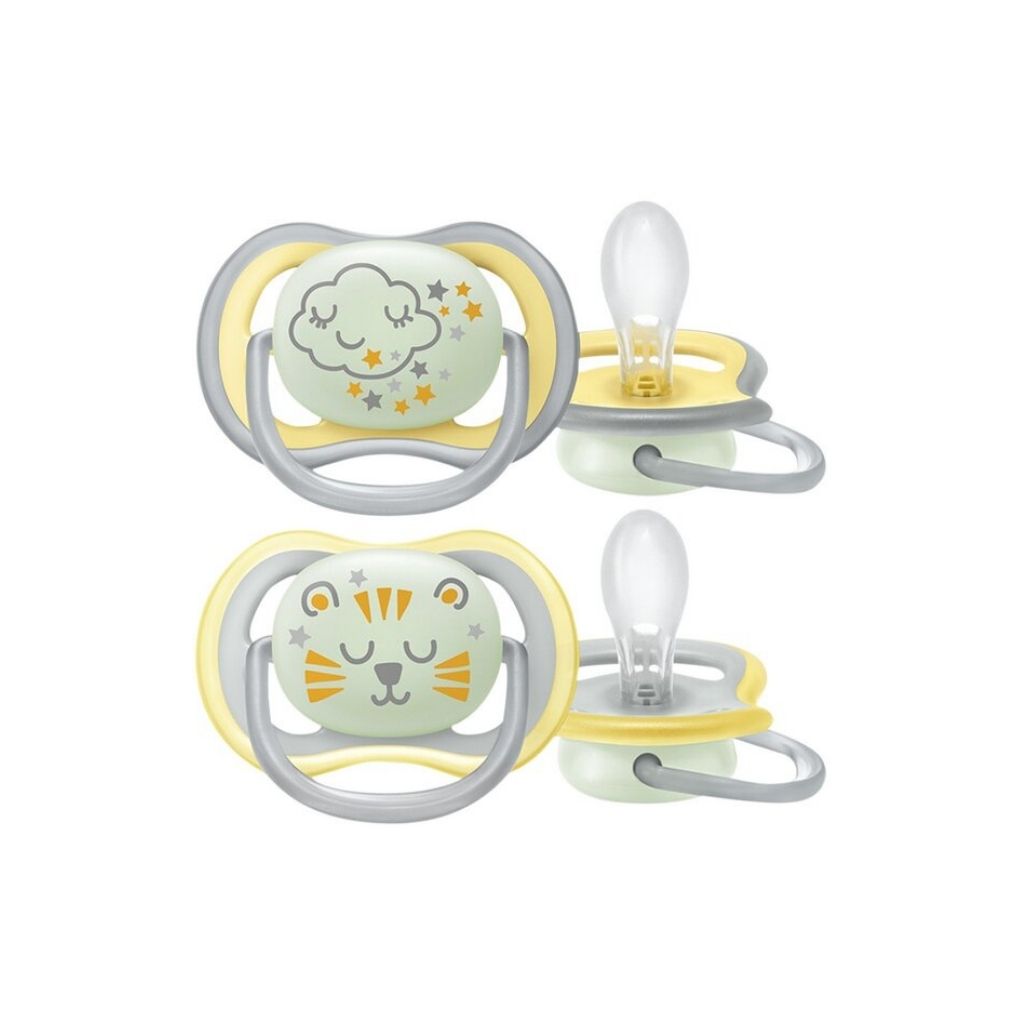 Philips AVENT Sucette + 18 mois Ultra Air Night - 2 pièces