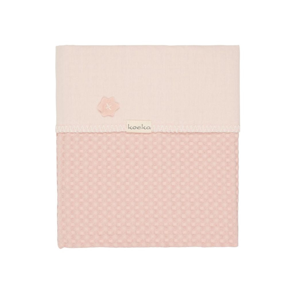 Deken voor bed, zomer, Koeka, Antwerp, shadow pink, 100x150cm