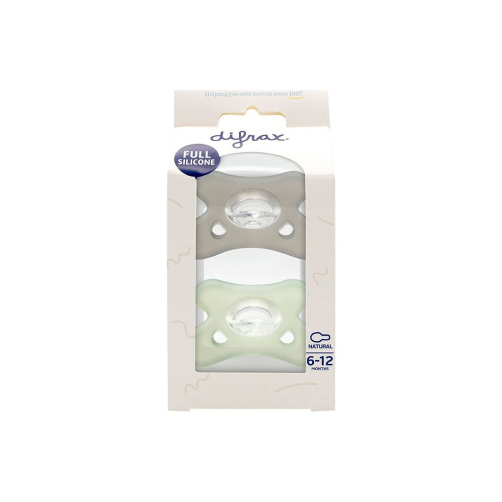 Difrax Fopspeen + 6 maanden Natural Assorti