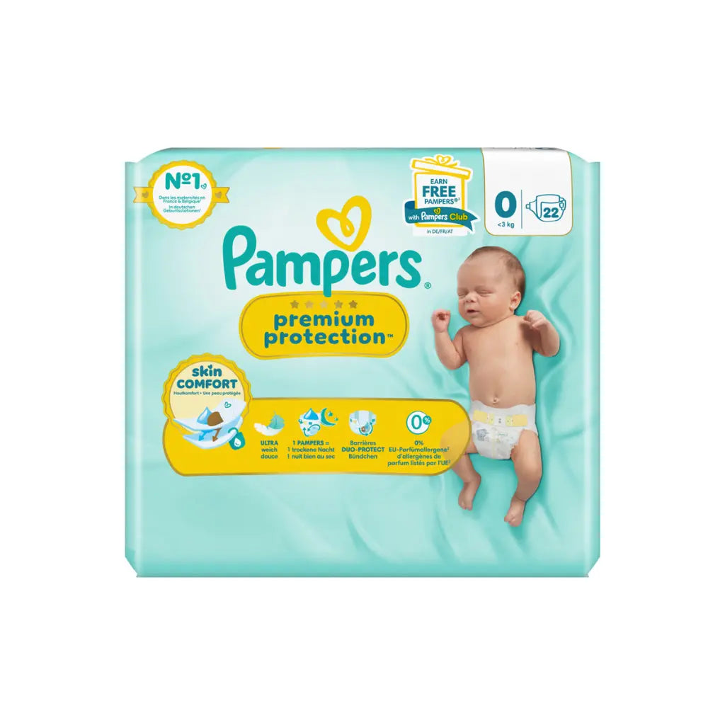 Pampers Wegwerpluiers Premium Protection Maat 0