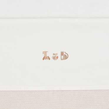 Jollein Drap pour lit Animal Friends 120 x 150 cm