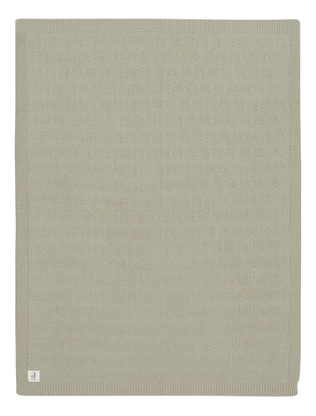 Jollein Couverture pour berceau ou parc Grain Knit Olive Green