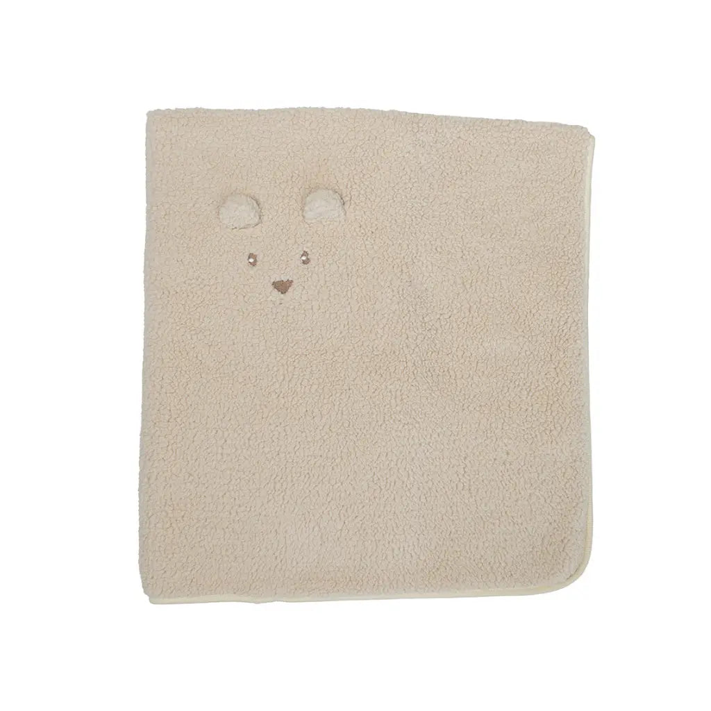 Pericles Deken voor wieg Bear Creme 75 x 100 cm