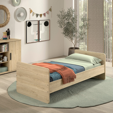 Jaxx Babybed / 1-Persoonsbed Sam Meegroeibed B 60 x L 120 cm / B 90 x L 200 cm Oak
