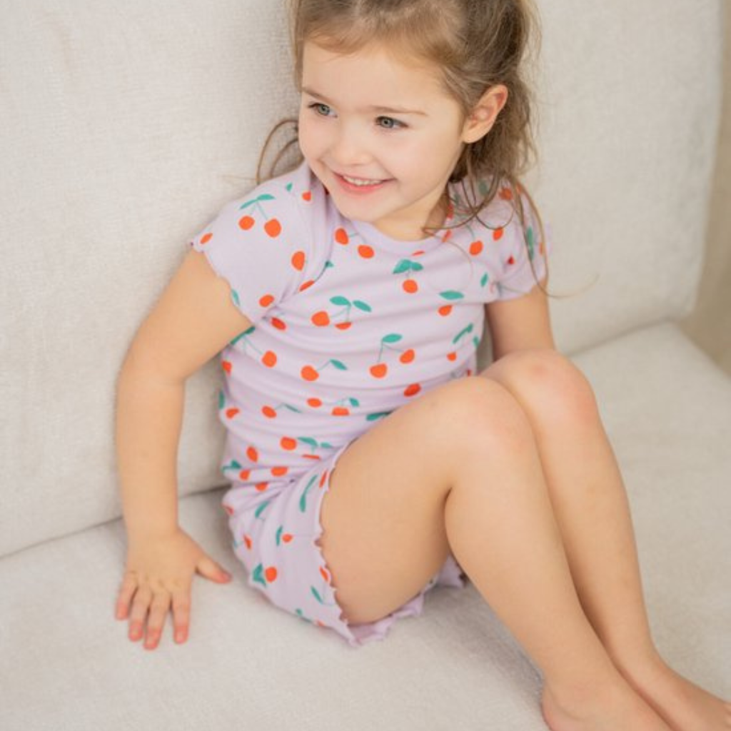Feetje pyjama 2-delig Cherie Cherry Premium Summerwear m80 lila meisjes
