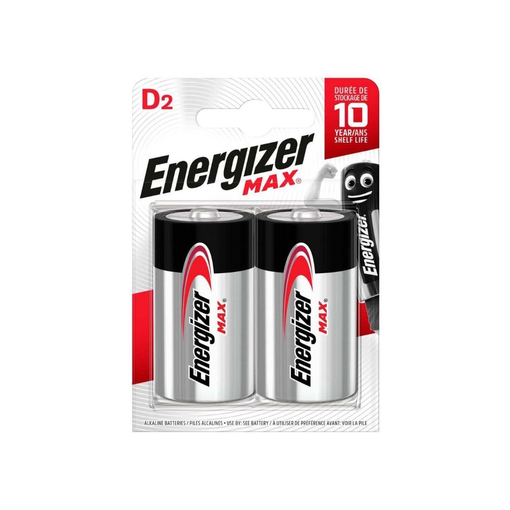 Energizer Piles Max D – 2 pièces