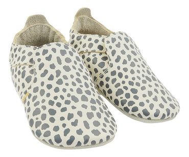 Bobux Chaussons Soft Soles Dalmation Vanilla écru