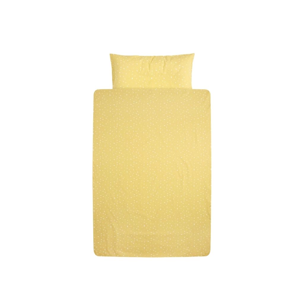 Dreambee Housse de couette pour lit une personne Essentials ocre
