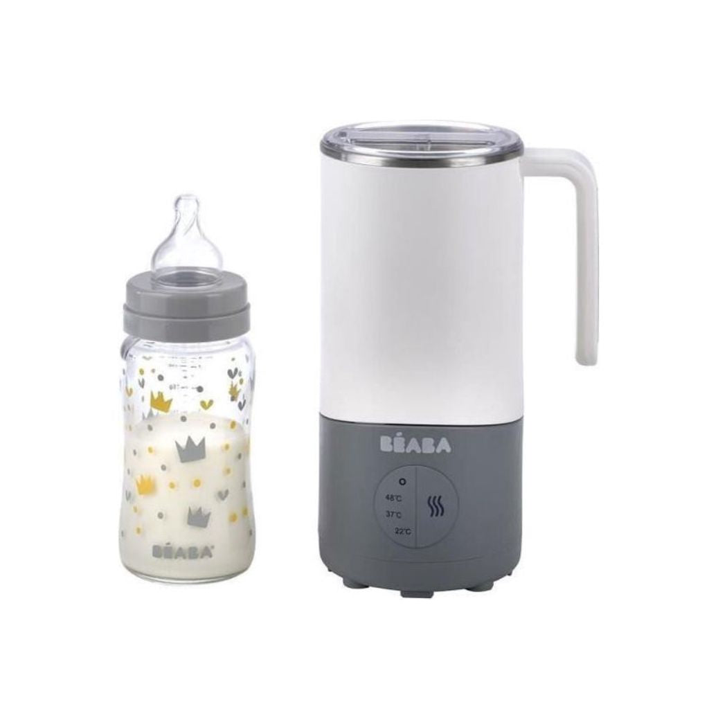 Flesverwarmer, Milk Prep, Béaba, grijs/ wit