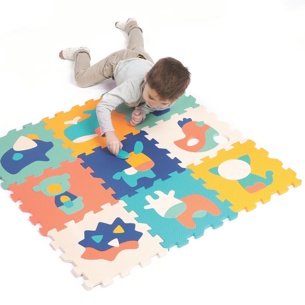 Ludi Tapis de Jeu Animaux - 90 x 90 cm