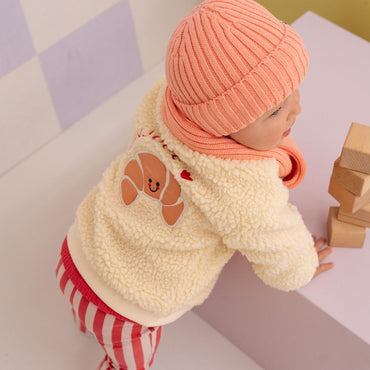 BabyFace Cardigan Teddy Meisjes Cream