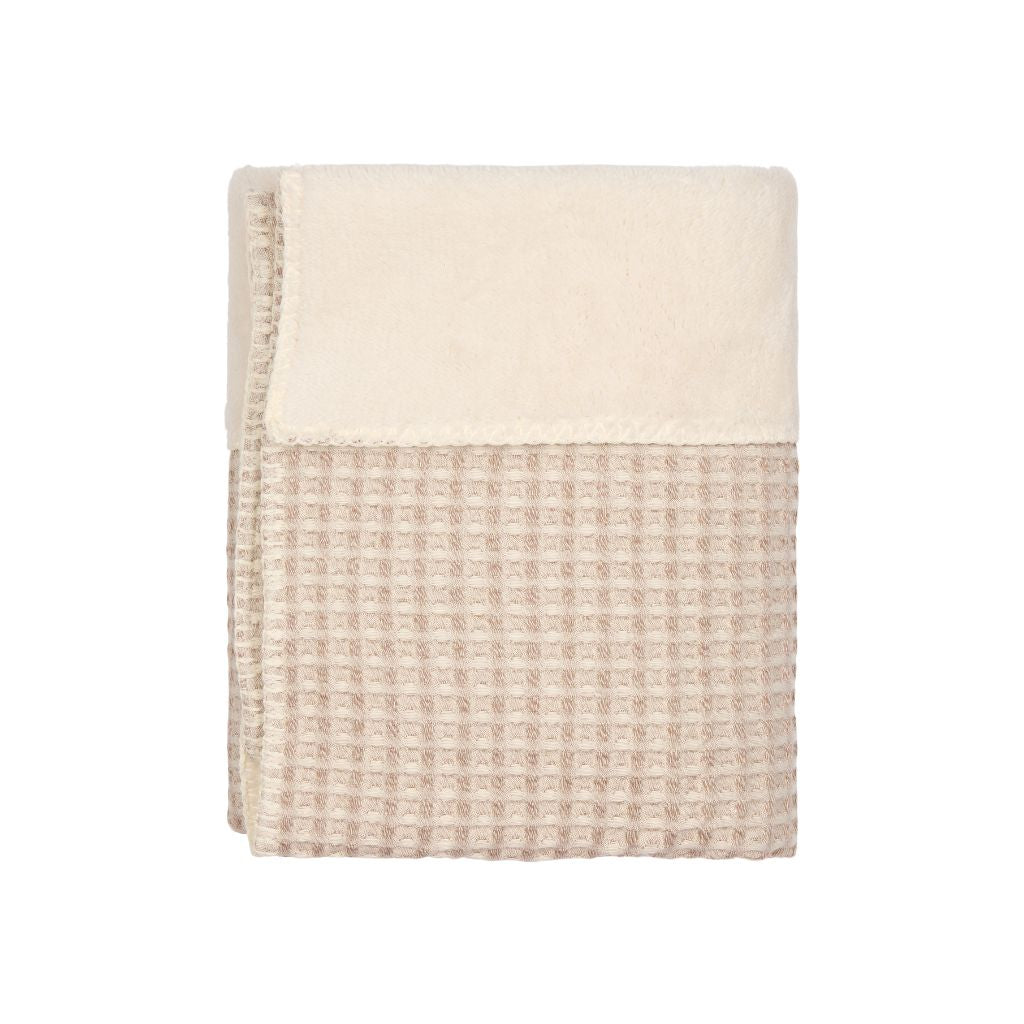 Koeka Deken voor wieg Wafel / Teddy Oslo - 100 x 75 cm