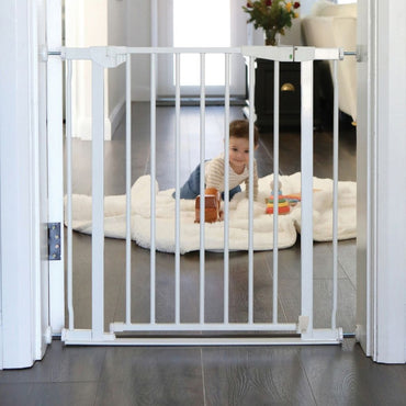 Dreambee Barrière De Sécurité Advance Auto-Close Flat Step Blanche