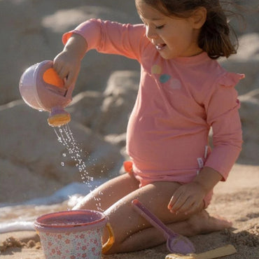 Little Dutch Strandset Pink Flower Roze – 5 stuks